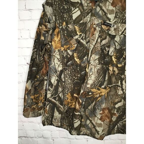 WINCHESTER Men’s Shirt L Large Hunting Top Camo Button Down Vented Lightweight - Picture 7 of 12